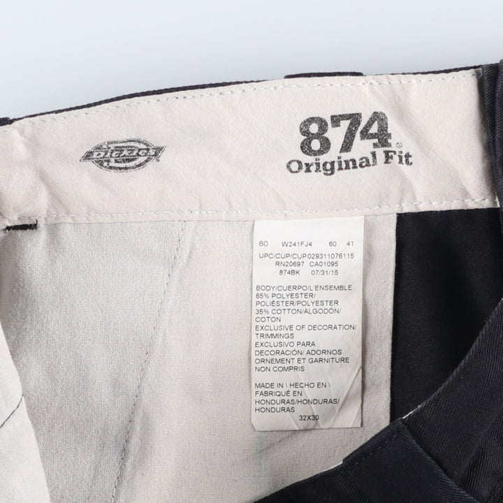 Dickies 874 Original Fit Work Pants, Men's, Size W31 polyester black type Vintage Second Hand