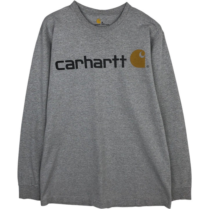 Carhartt long-sleeved T-shirt, men's size M cotton gray type Vintage Second Hand