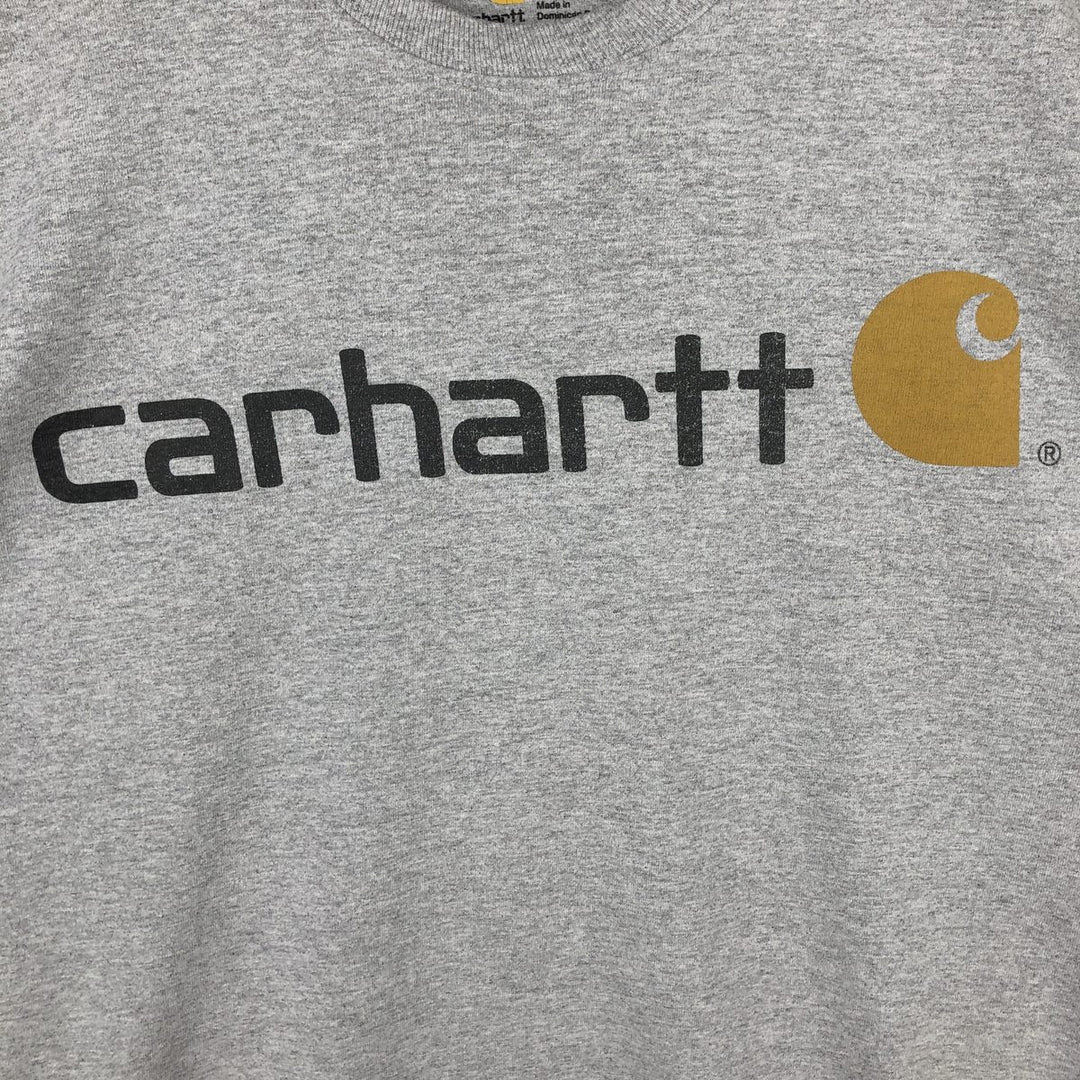 Carhartt long-sleeved T-shirt, men's size M cotton gray type Vintage Second Hand