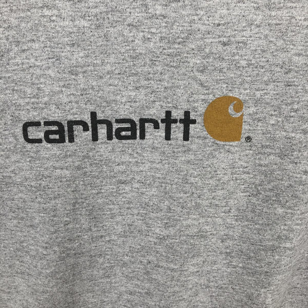 Carhartt long-sleeved T-shirt, men's size M cotton gray type Vintage Second Hand