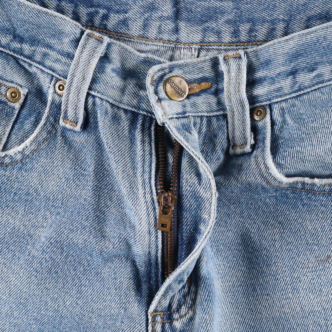 Carhartt Relaxed Fit Tapered Denim Pants for Men, W33 equivalent cotton blue type Vintage Second Hand