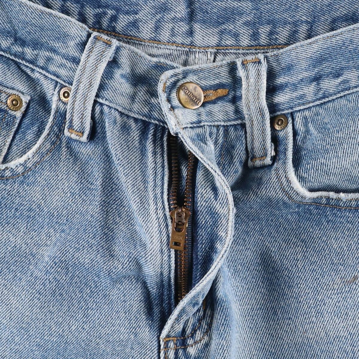 Carhartt Relaxed Fit Tapered Denim Pants for Men, W33 equivalent cotton blue type Vintage Second Hand