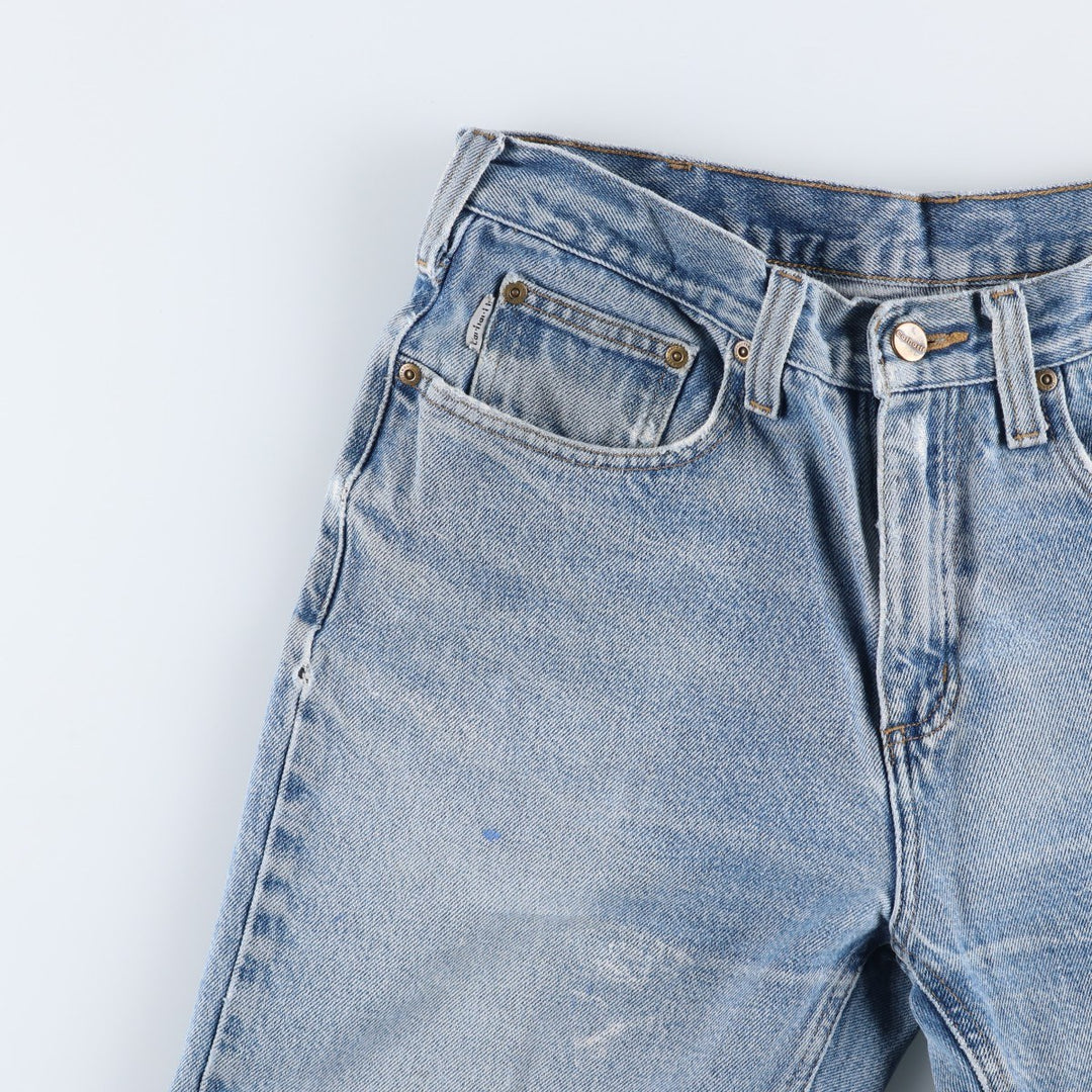 Carhartt Relaxed Fit Tapered Denim Pants for Men, W33 equivalent cotton blue type Vintage Second Hand