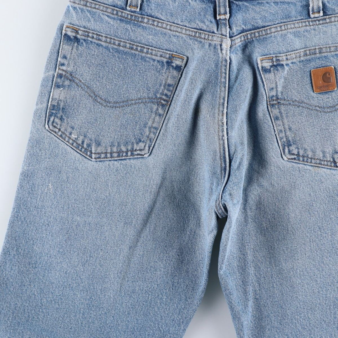 Carhartt Relaxed Fit Tapered Denim Pants for Men, W33 equivalent cotton blue type Vintage Second Hand