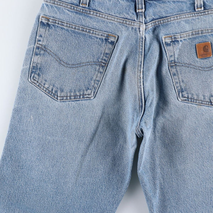 Carhartt Relaxed Fit Tapered Denim Pants for Men, W33 equivalent cotton blue type Vintage Second Hand