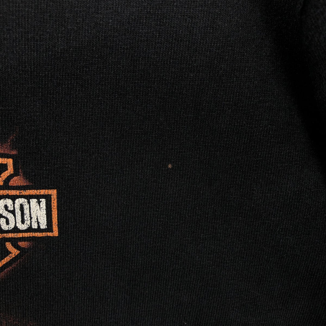 Harley-Davidson Motorcycle Bike T-shirt, Men's Size L cotton black type Vintage Second Hand