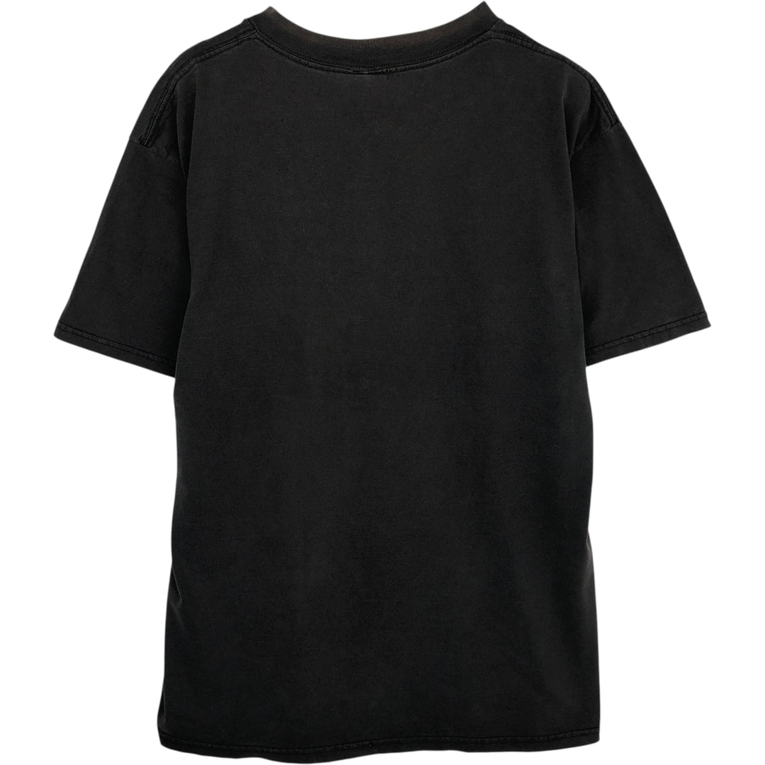 Vintage 90'S Nutmeg print T-shirt, Made in USA, Men's Size L cotton black type Vintage Second Hand