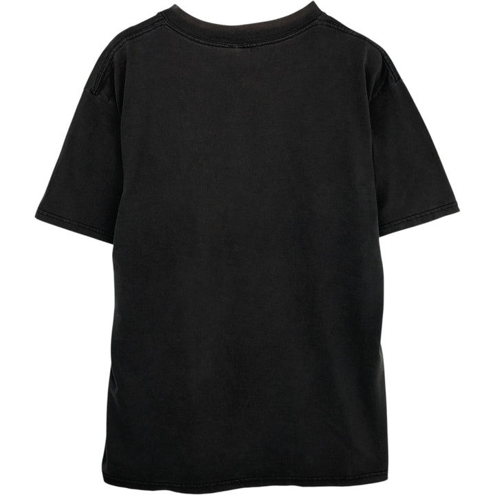 Vintage 90'S Nutmeg print T-shirt, Made in USA, Men's Size L cotton black type Vintage Second Hand