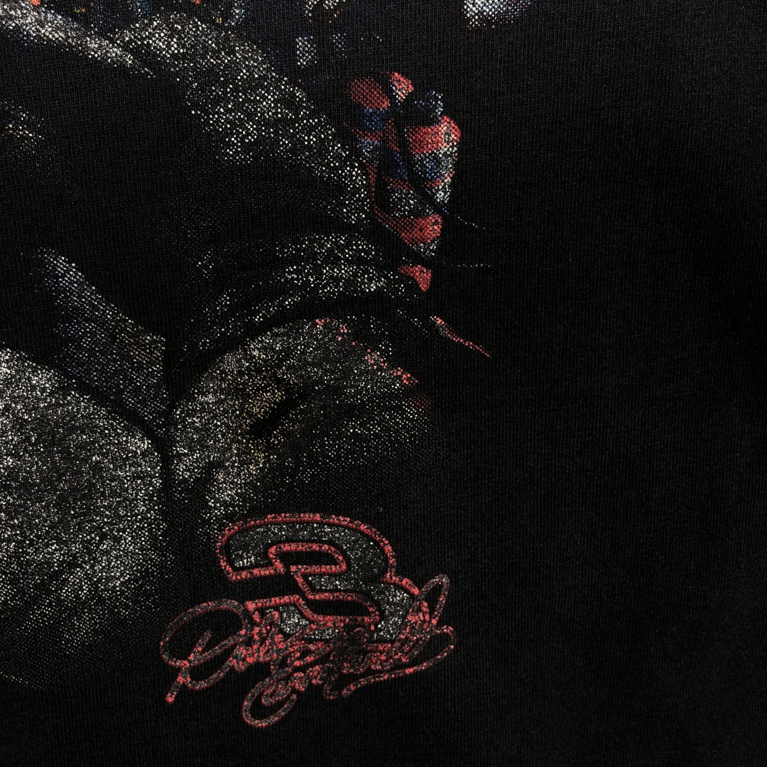 Vintage 90'S Nutmeg print T-shirt, Made in USA, Men's Size L cotton black type Vintage Second Hand