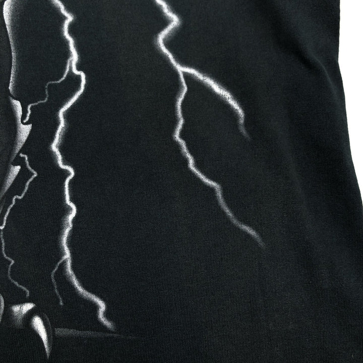90'S TRAU and LOEVNER TNT Skull Pattern Dragon Print T-Shirt Men's Size L (approx.) Vintage cotton black type Vintage Second Hand