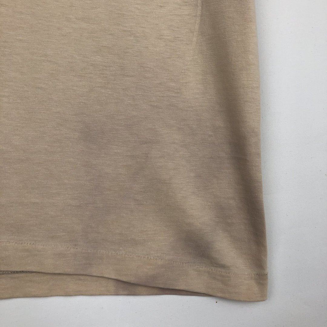 Town Craft Fish Print Animal T-Shirt, Made in USA, Men's Size L cotton unbleached Vintage Second Hand
