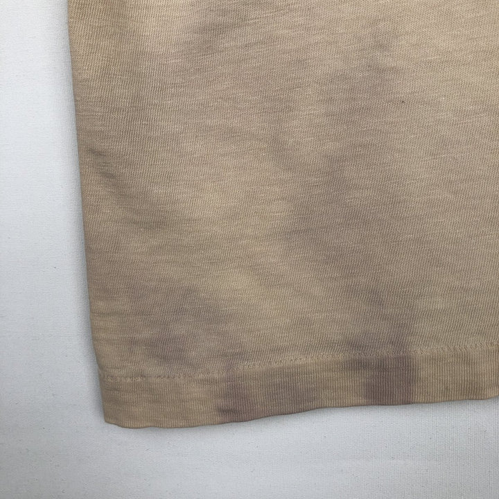 Town Craft Fish Print Animal T-Shirt, Made in USA, Men's Size L cotton unbleached Vintage Second Hand