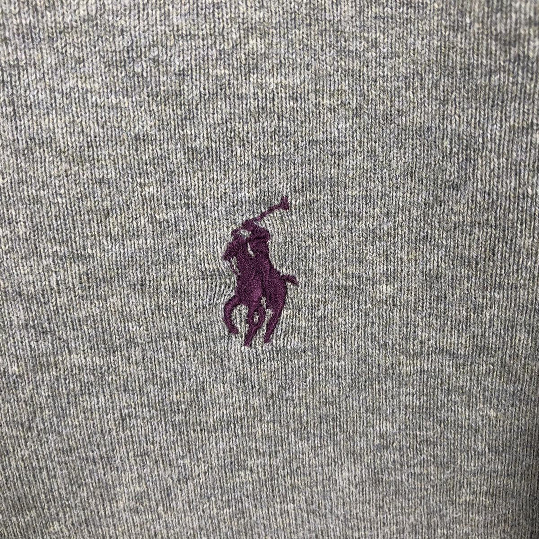 Ralph Lauren POLO by Ralph Lauren Cotton Knit Sweater Men's XL Supima Cotton gray type Vintage Second Hand