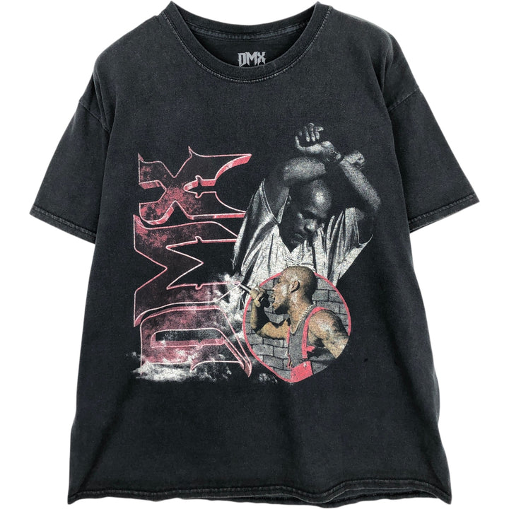 DMX Rap T-shirt, Men's L size cotton black type Vintage Second Hand