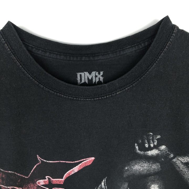 DMX Rap T-shirt, Men's L size cotton black type Vintage Second Hand
