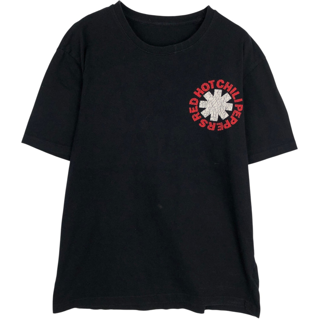RED HOT CHILI PEPPERS Red Hot Chili Peppers Band T-shirt Band T Men's XL equivalent unclear black type Vintage Second Hand