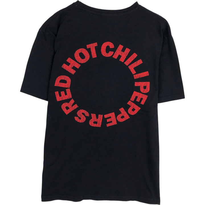 RED HOT CHILI PEPPERS Red Hot Chili Peppers Band T-shirt Band T Men's XL equivalent unclear black type Vintage Second Hand