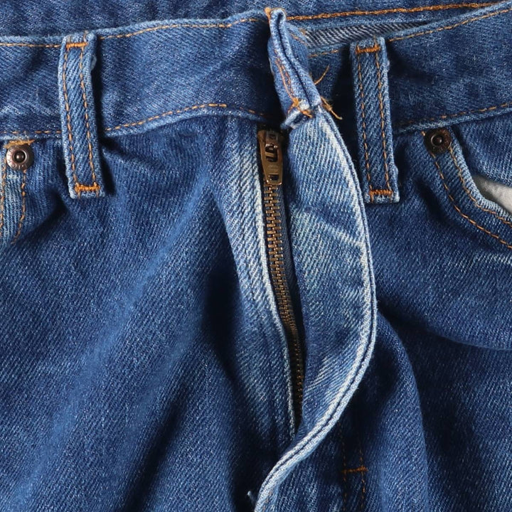Dickies logo patch straight denim pants, men's size W34 cotton blue type Vintage Second Hand