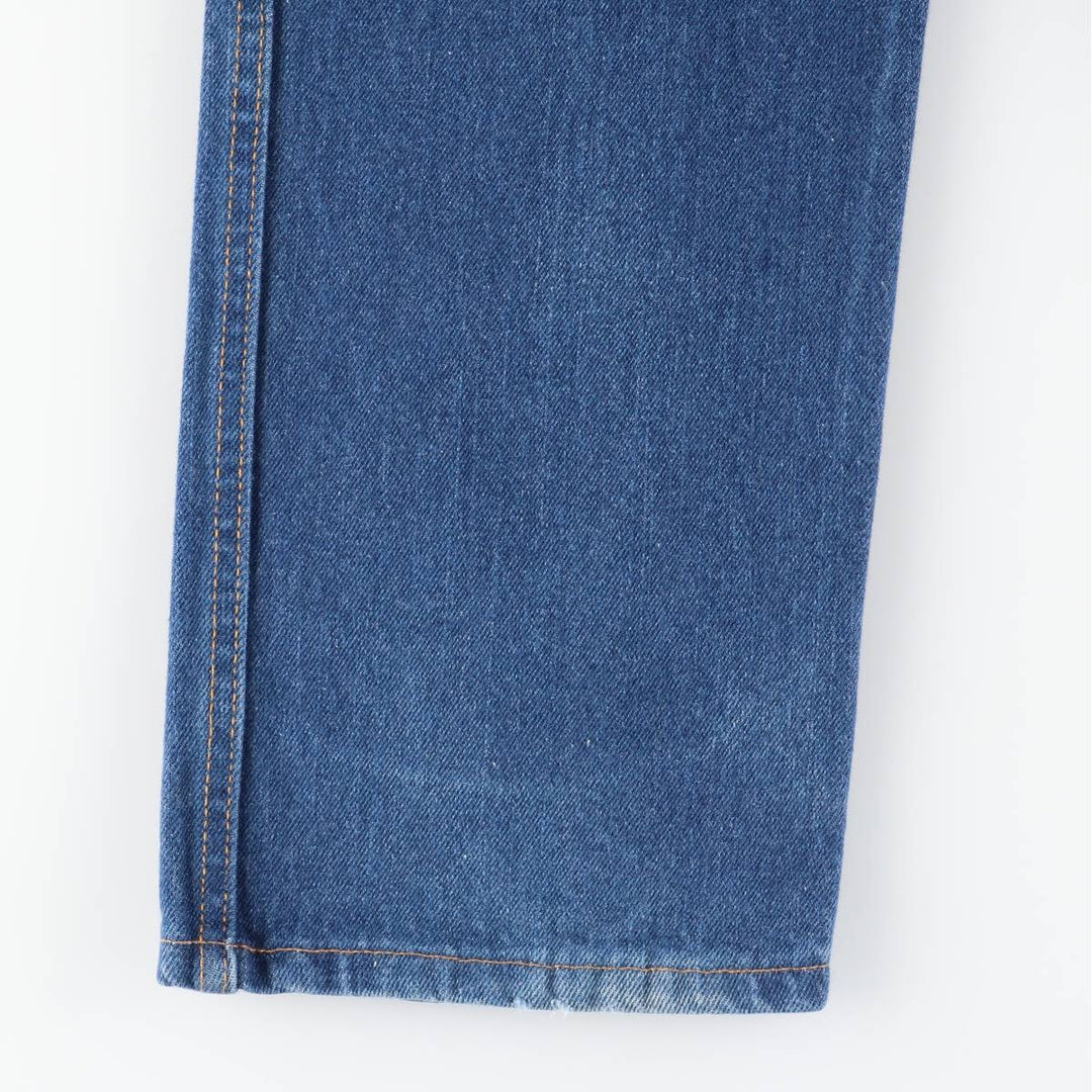 Dickies logo patch straight denim pants, men's size W34 cotton blue type Vintage Second Hand
