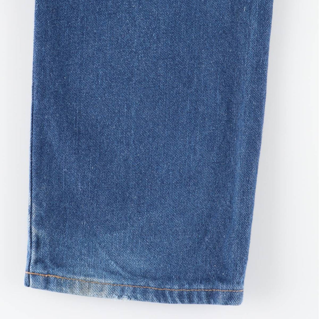 Dickies logo patch straight denim pants, men's size W34 cotton blue type Vintage Second Hand