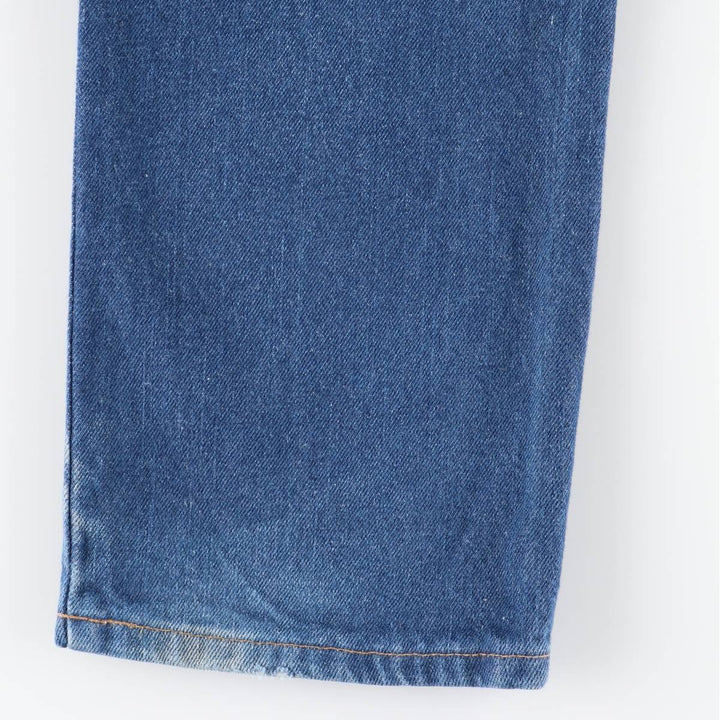 Dickies logo patch straight denim pants, men's size W34 cotton blue type Vintage Second Hand