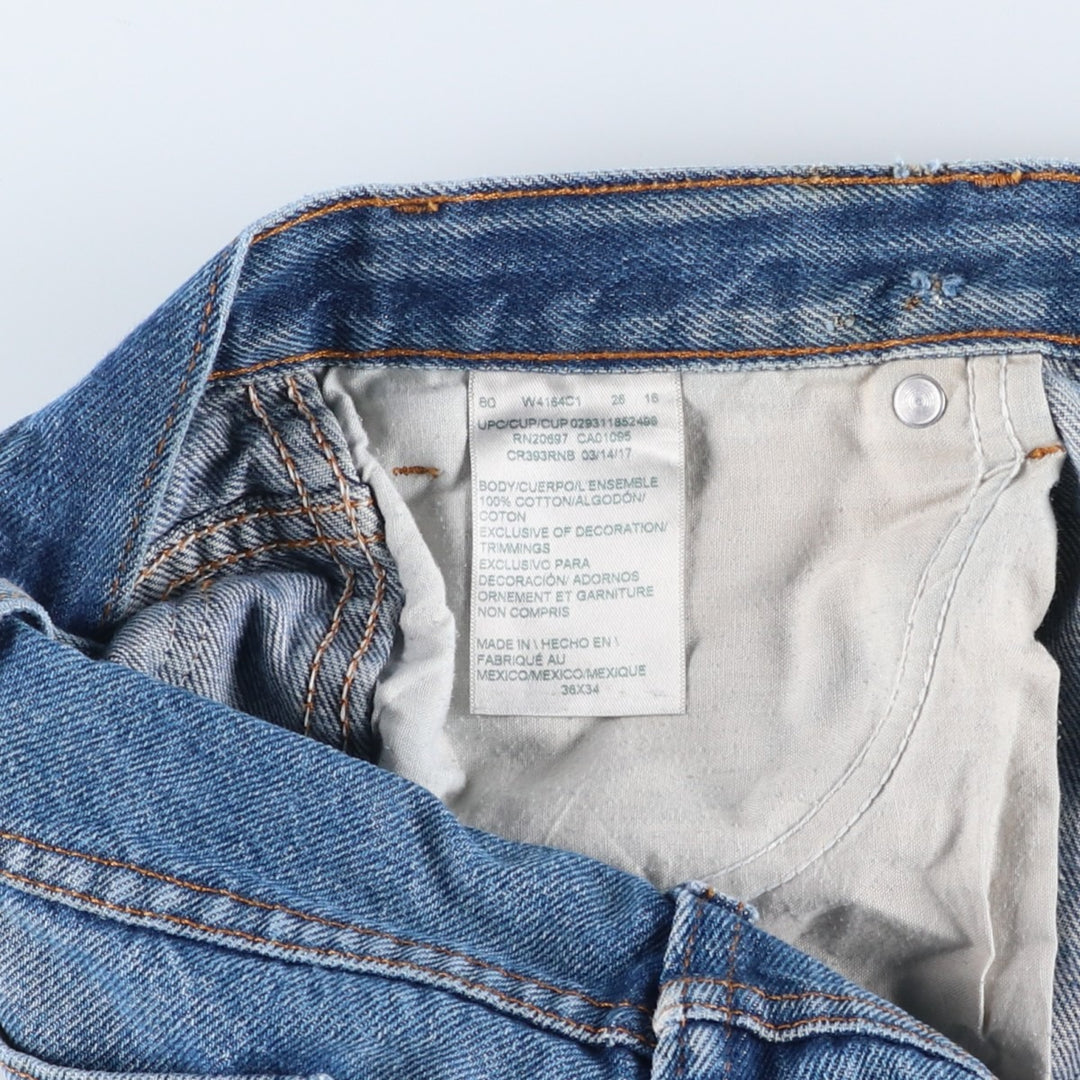 Dickies Men's Straight Denim Pants, Size W36 cotton blue type Vintage Second Hand