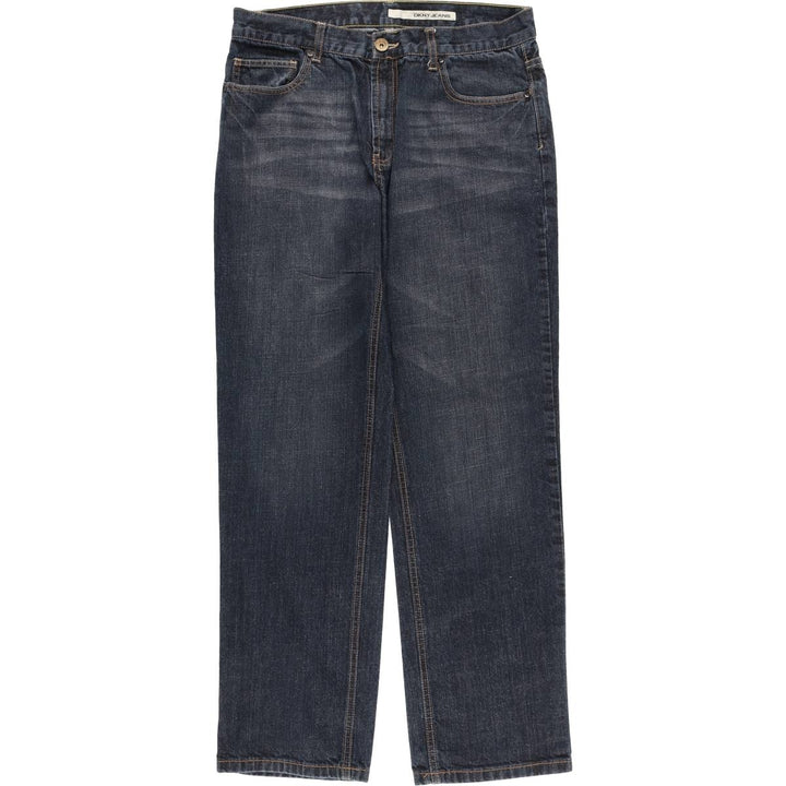 Donna Karan New York DKNY Men's Straight Denim Pants (Size W36) cotton blue type Vintage Second Hand