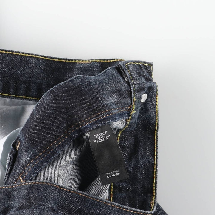 Donna Karan New York DKNY Men's Straight Denim Pants (Size W36) cotton blue type Vintage Second Hand