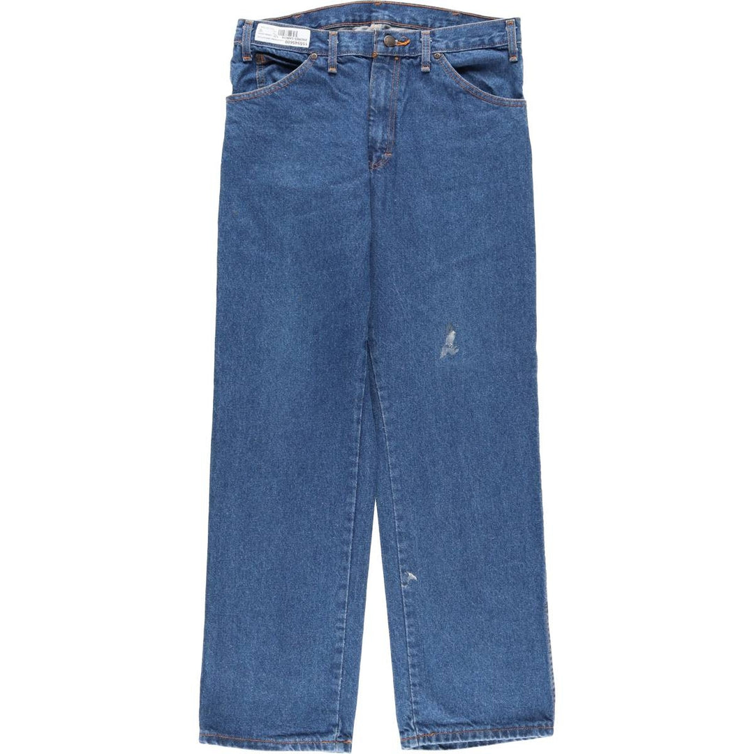 Dickies tapered denim pants for men, equivalent to W33 cotton blue type Vintage Second Hand