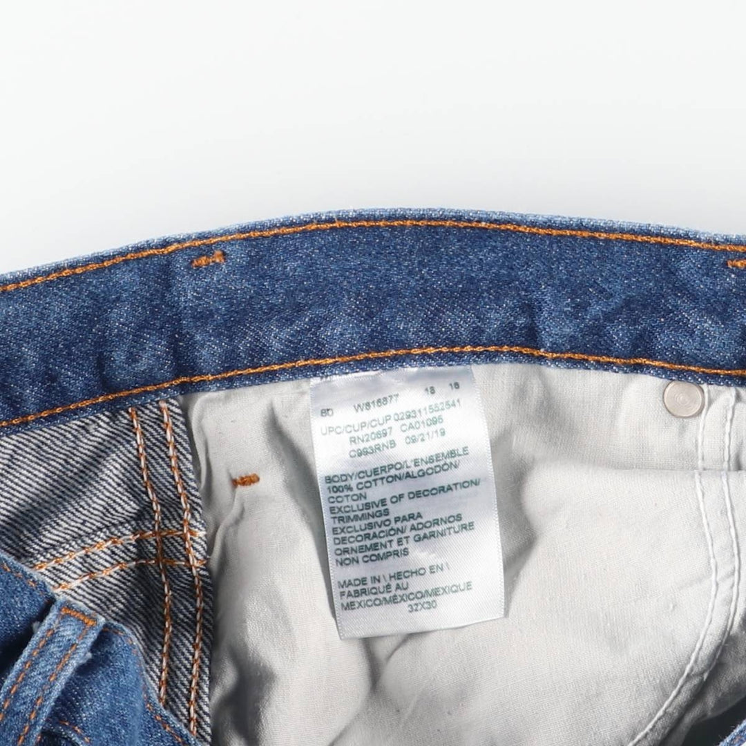 Dickies tapered denim pants for men, equivalent to W33 cotton blue type Vintage Second Hand