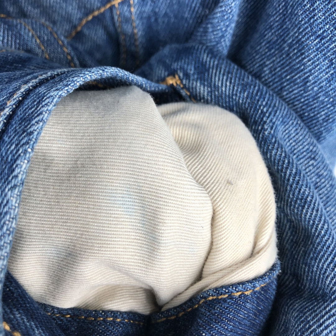 Levi's denim boa vest, men's size L unclear blue type Vintage Second Hand