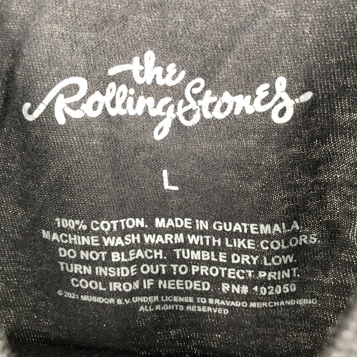 THE ROLLING STONES Band T-shirt, Men's L size cotton Charcoal Vintage Second Hand