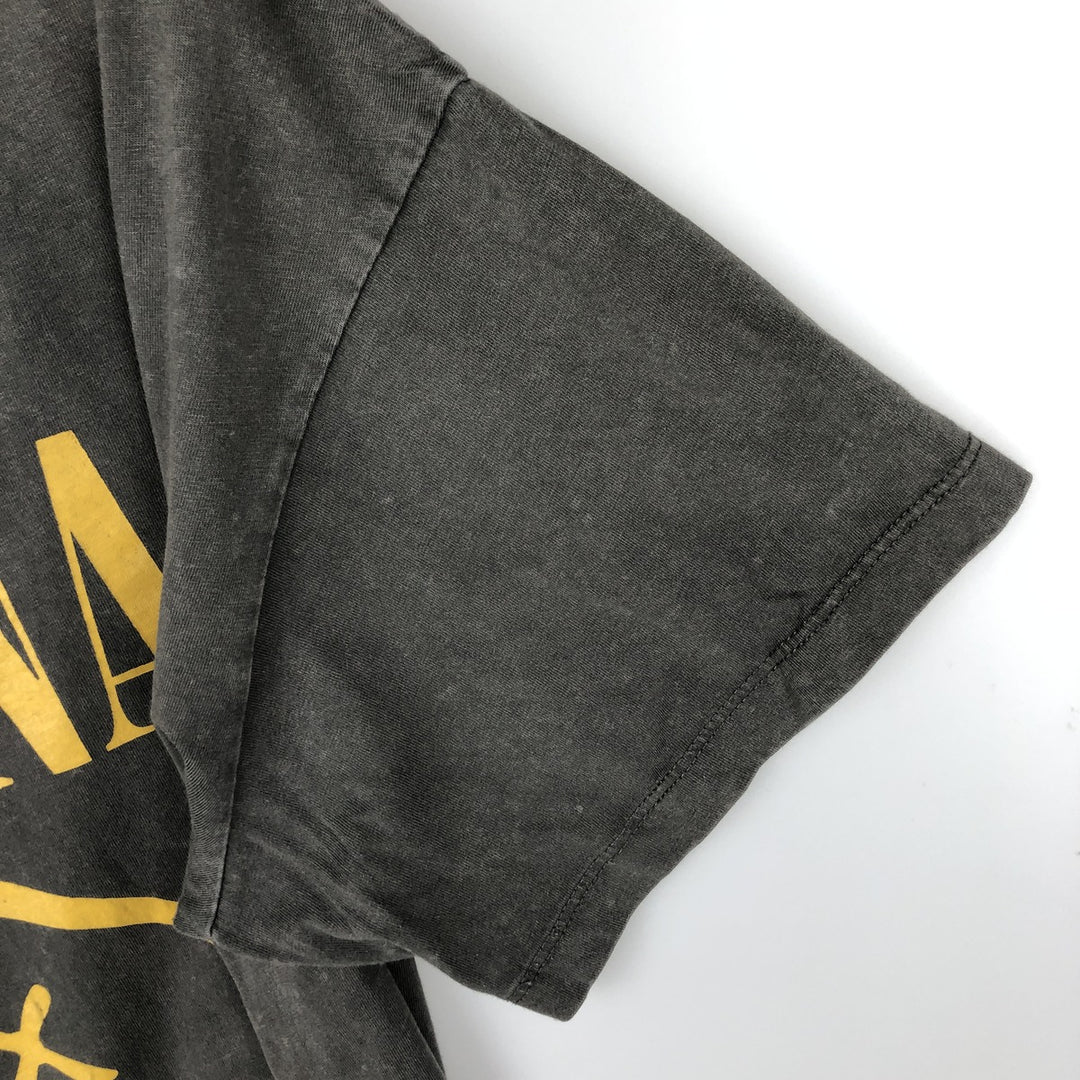 NIRVANA Nirvana Band T-shirt, Band T, Men's M size cotton Charcoal Vintage Second Hand