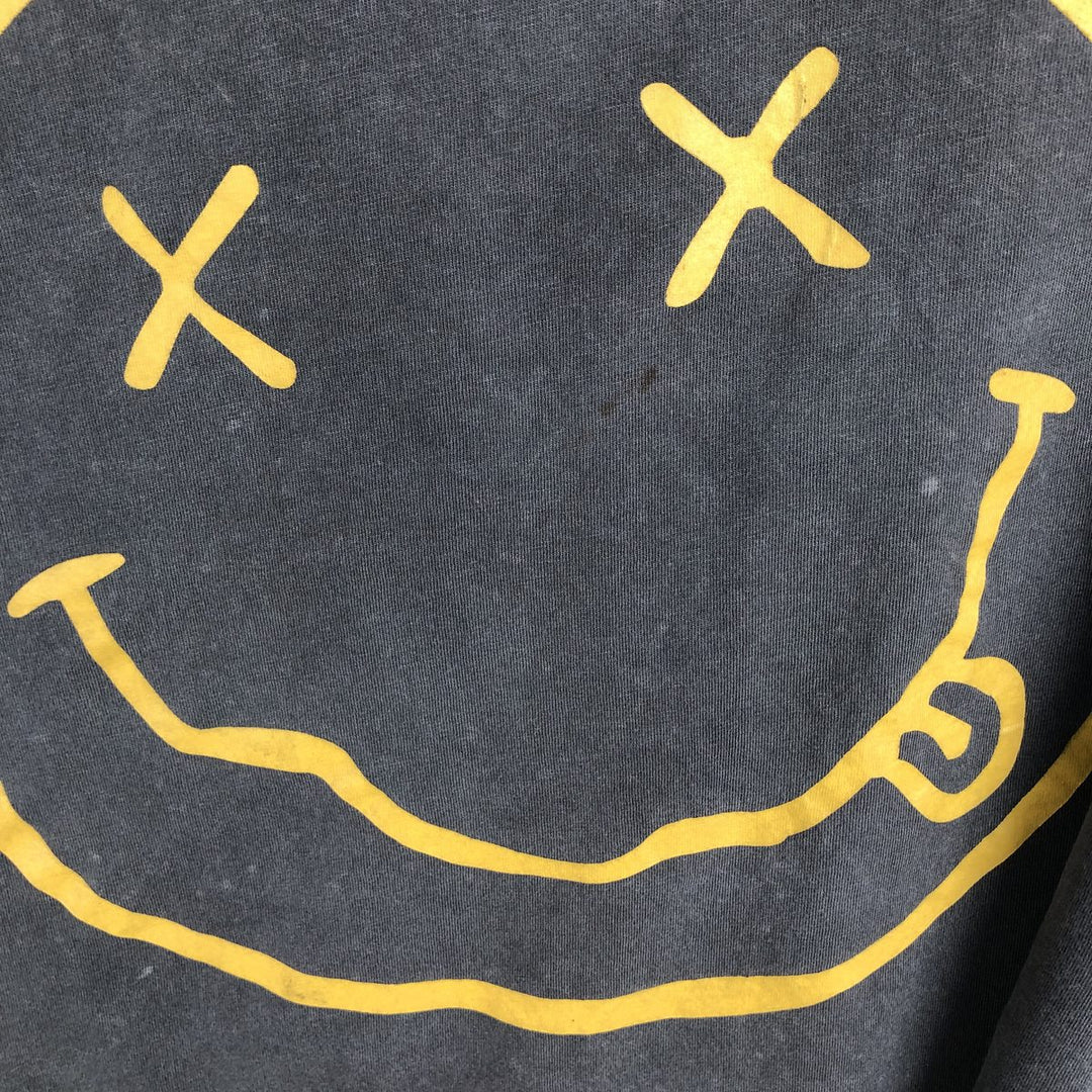 NIRVANA Nirvana Band T-shirt, Band T, Men's M size cotton Charcoal Vintage Second Hand