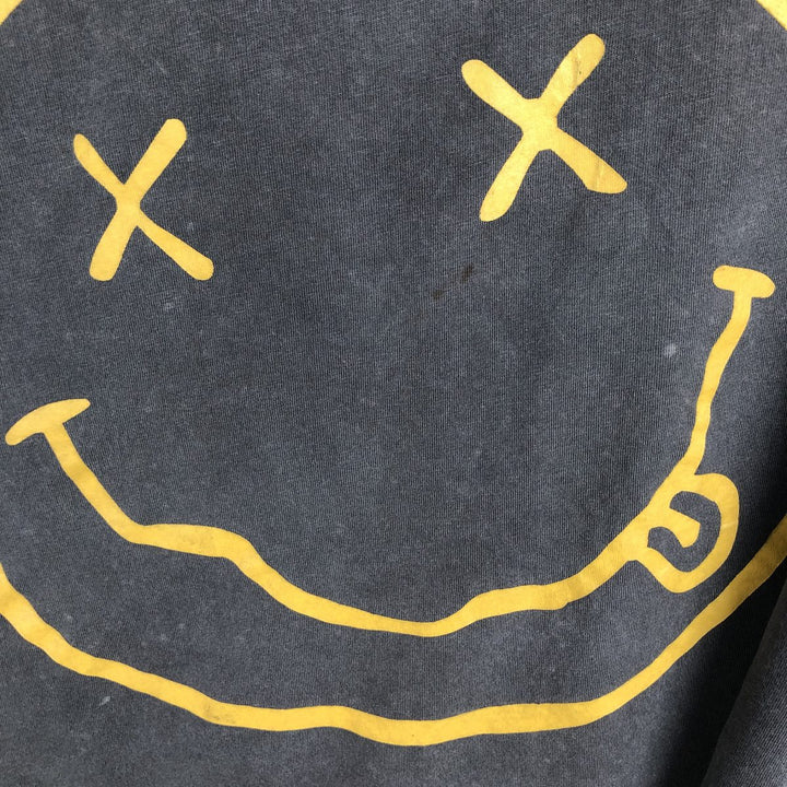 NIRVANA Nirvana Band T-shirt, Band T, Men's M size cotton Charcoal Vintage Second Hand
