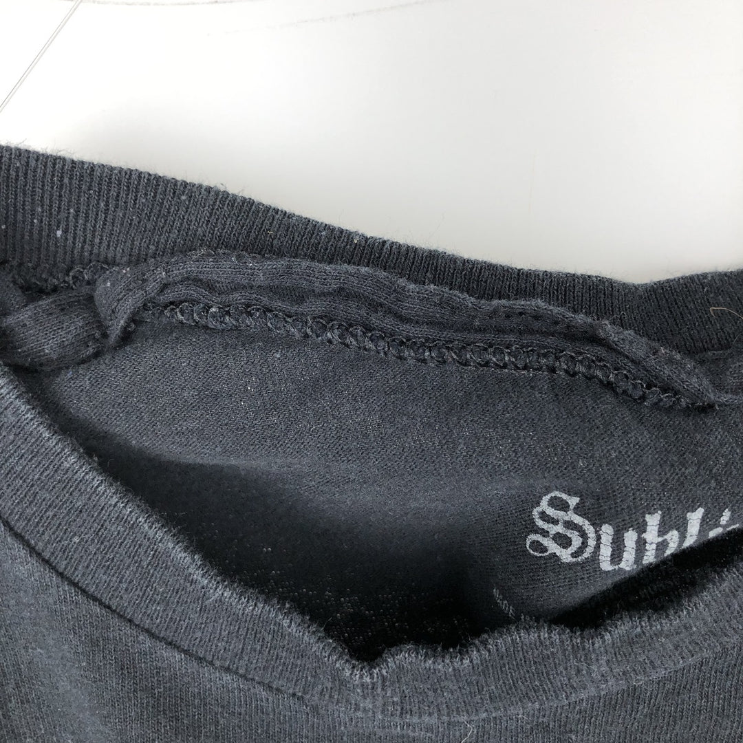 SUBLIME Band T-shirt, Men's XL size cotton black type Vintage Second Hand