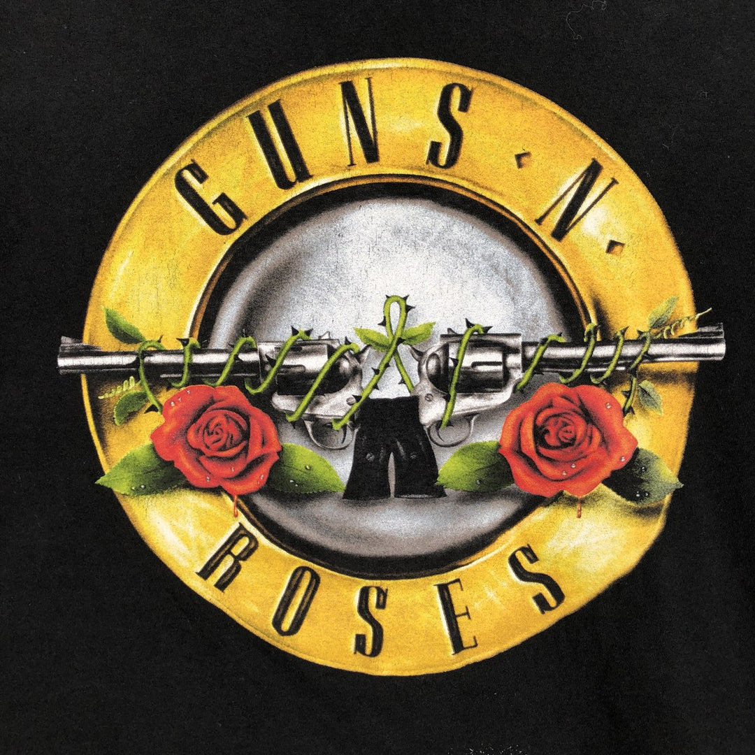GUNS N' ROSES Guns N' Roses Band T-shirt Band T Men's L size cotton black type Vintage Second Hand
