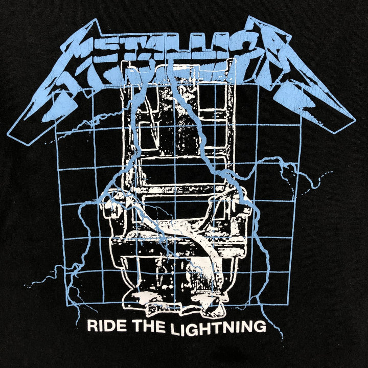 Metallica Band T-shirt, Band T, Men's M size cotton black type Vintage Second Hand