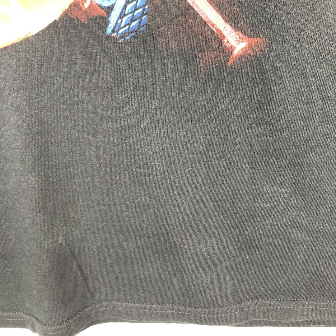 IRON MAIDEN Iron Maiden Band T-shirt Band T Men's XL size cotton black type Vintage Second Hand