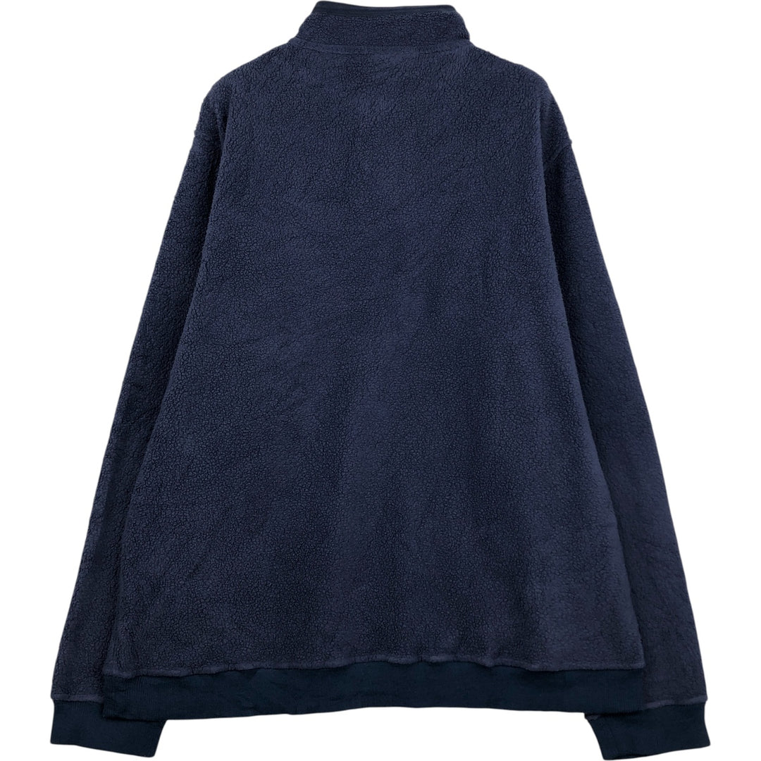 Patagonia Shearling Button Pullover 26140FA20 Half-Button Fleece Pullover, Men's XL recycled polyester navy blue type Vintage Second Hand