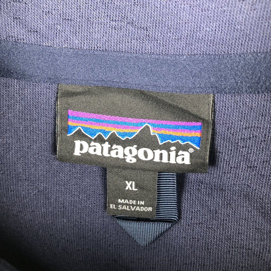 Patagonia Shearling Button Pullover 26140FA20 Half-Button Fleece Pullover, Men's XL recycled polyester navy blue type Vintage Second Hand