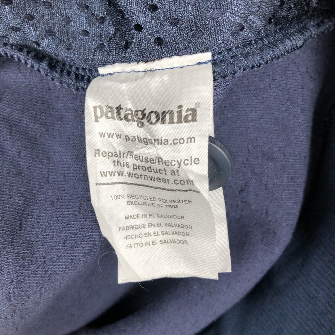Patagonia Shearling Button Pullover 26140FA20 Half-Button Fleece Pullover, Men's XL recycled polyester navy blue type Vintage Second Hand