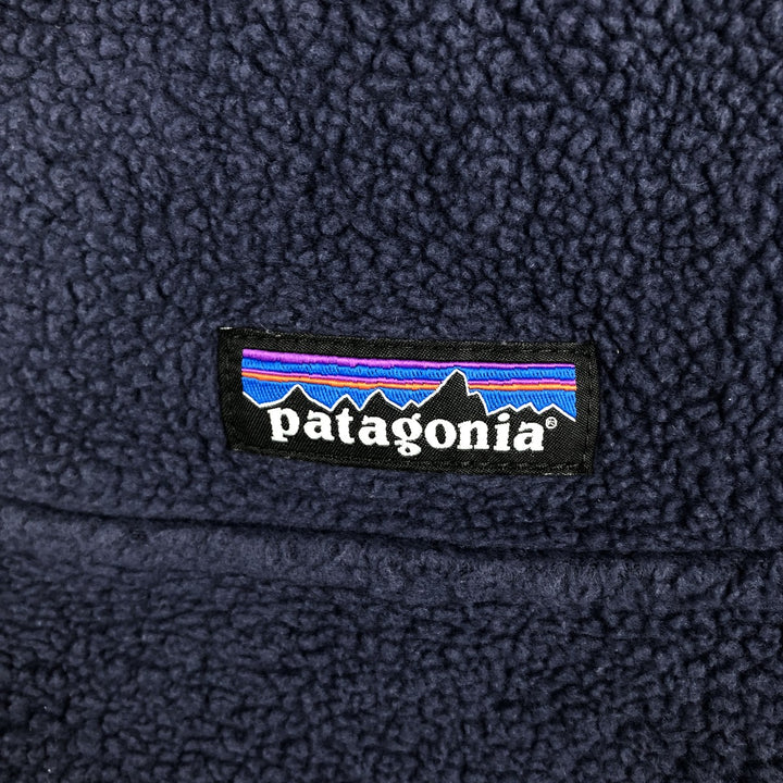 Patagonia Shearling Button Pullover 26140FA20 Half-Button Fleece Pullover, Men's XL recycled polyester navy blue type Vintage Second Hand