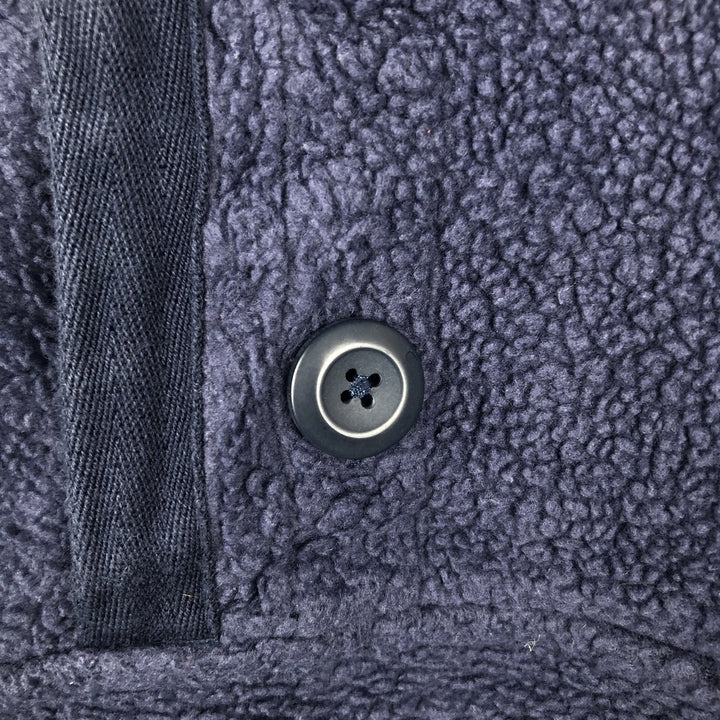 Patagonia Shearling Button Pullover 26140FA20 Half-Button Fleece Pullover, Men's XL recycled polyester navy blue type Vintage Second Hand