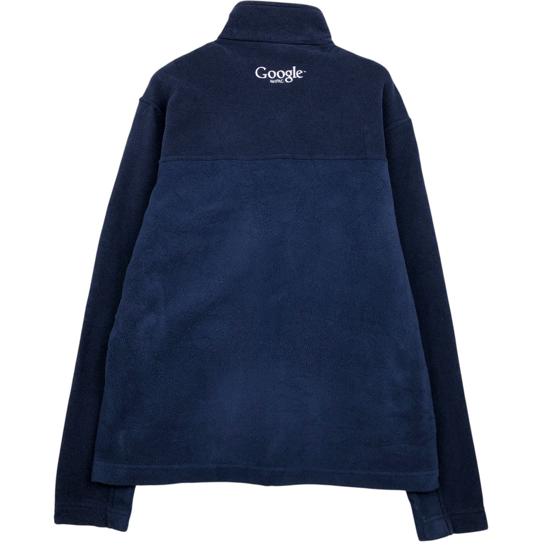 Patagonia Simple Synchilla Jacket (25098FA14) Google Fleece Jacket, Men's Medium polyester navy blue type Vintage Second Hand