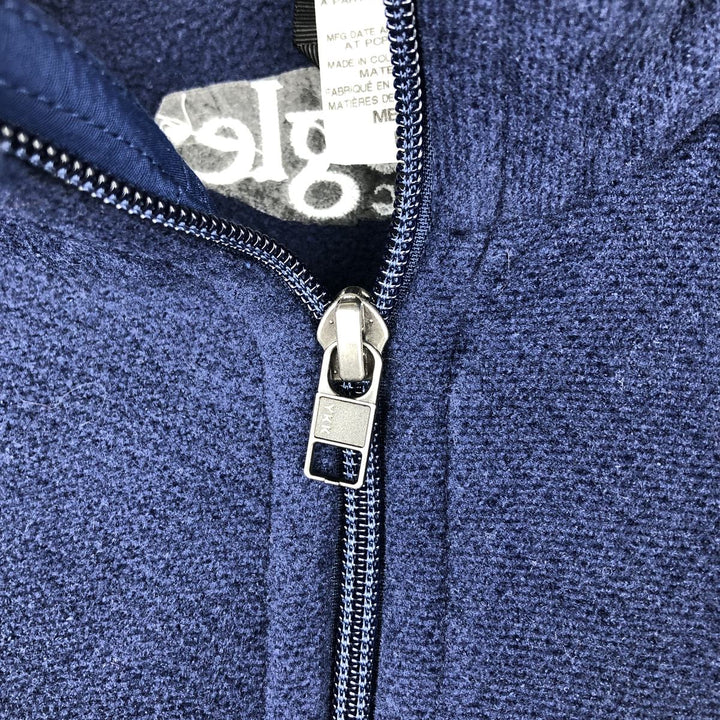 Patagonia Simple Synchilla Jacket (25098FA14) Google Fleece Jacket, Men's Medium polyester navy blue type Vintage Second Hand