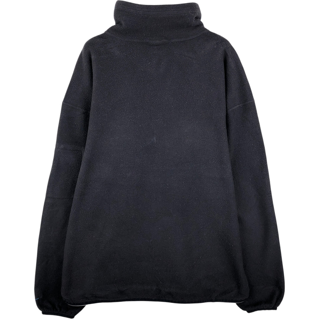 90s-00'S Vintage Nike Half-Zip Fleece Pullover, Men's Size Medium polyester black type Vintage Second Hand