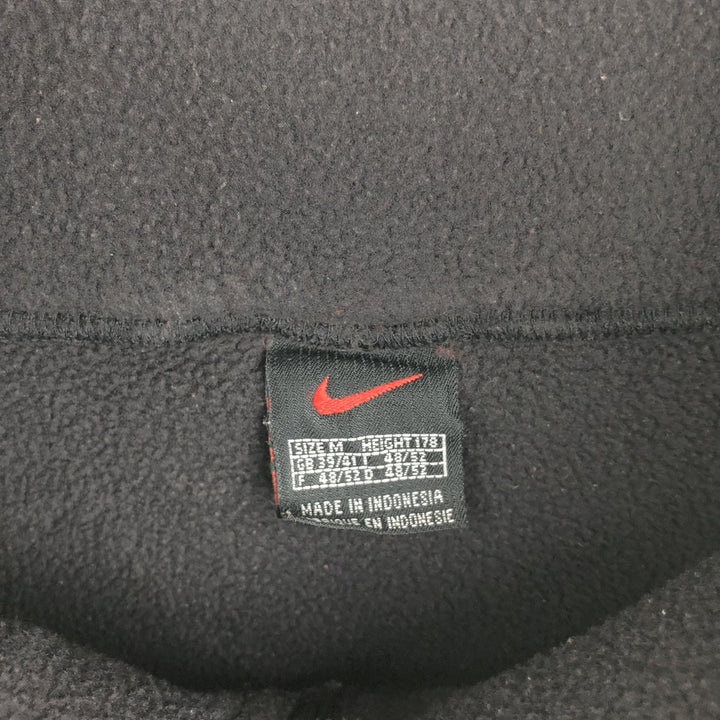90s-00'S Vintage Nike Half-Zip Fleece Pullover, Men's Size Medium polyester black type Vintage Second Hand