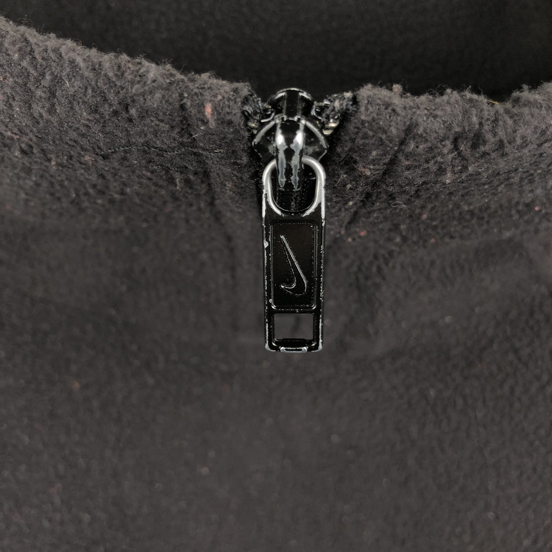 90s-00'S Vintage Nike Half-Zip Fleece Pullover, Men's Size Medium polyester black type Vintage Second Hand