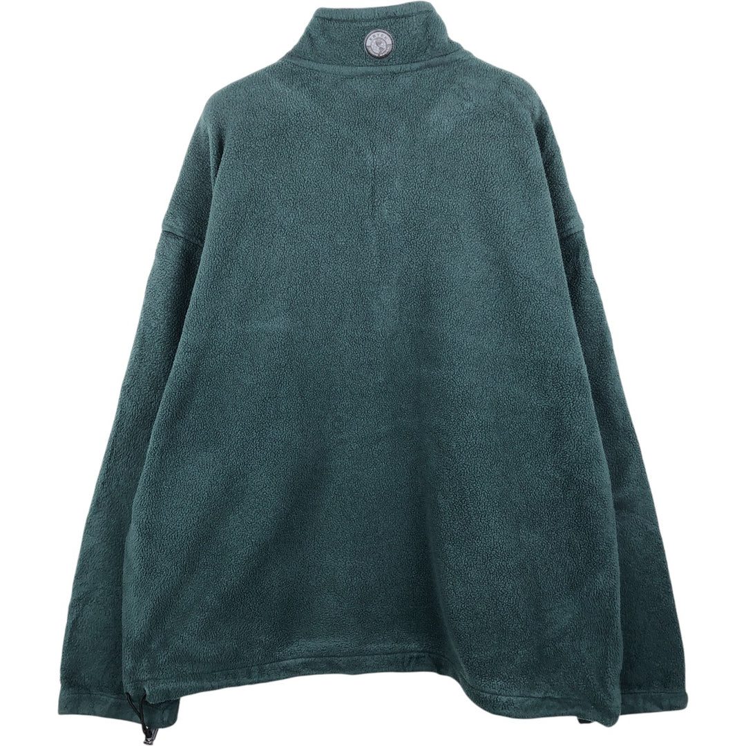 Vintage 90'S Eddie Bauer EBTEK Half-Zip Fleece Pullover, Men's XL polyester green type Vintage Second Hand